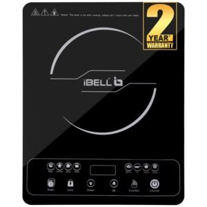 iBELL 20 YO Induction Cooktop 2000W with Full Touch Control, Auto Shut Off and over Heat Protection Black