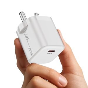 boAt 25W Fast Charger with Overheat/Overcharge Protection, Auto Detection for Samsung, Xiaomi & Android Users (Pearl White)
