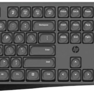 HP CS10 Wireless Keyboard Mouse Combo/2.4 GHz Wireless Connection/Ergonomic Design/Energy and Electricity Saving/Plug and Play, Intelligent Dormancy/Drop Key Cap/ 1600 dpi/Black (7YA13PA)
