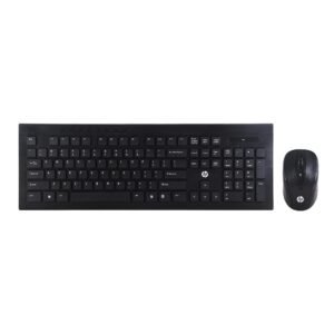 HP USB Wireless/Cordless Spill Resistance Keyboard and Mouse Combo/2.4G Wireless Technology with 10m Working Range (4SC12PA), Black