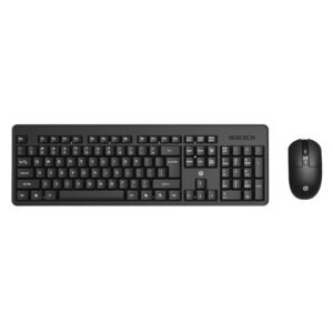 HP KM200 Wireless Mouse and Keyboard Combo, Full-Size Ergonomic Design, 3 Button and Built-in Scroll Wheel, 2.4 GHz Wireless connectio, 3 Years Warranty (7J4G8AA)
