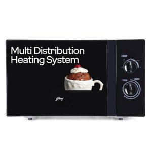 Godrej 25 L Solo Microwave Oven (GMX 725 SP1 TM Mirror, Multi distribution heat system), Black