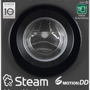 LG 9 Kg, 5 Star, Direct Drive Technology, Steam Wash, 6 Motion DD, Fully-Automatic Front Load Washing Machine (FHB1209Z2M, Allergy Care, In-Built Heater, Touch Panel, Middle Black)