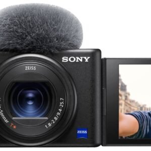 Sony Digital Camera ZV-1 Only (Compact, Video Eye AF, Flip Screen, in-Built Microphone, 4K Vlogging Camera for Content Creation) - Black