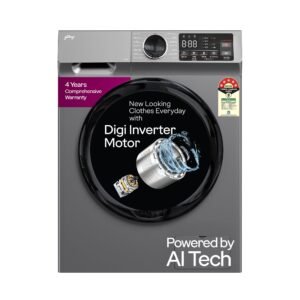 Godrej 10 Kg 5 Star, 4 Years Comprehensive Warranty, AI Powered, Steam Wash, Pause The Cycle, Digi Inverter Fully Automatic Front Load Washing Machine (WFEON CEL 1014 IEBT SLSR, Silver Stream)