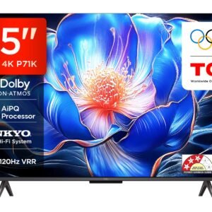 TCL 139 cm (55 inches) 4K Ultra HD Smart QLED Google TV 55P71K