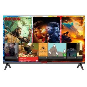 24”INCH HD Ready Android Smart LED TV | WiFi Enabled | Built-in Apps Compatible (YouTube, Netflix, Prime Video) | Screen Mirroring | HDMI, USB Connectivity | Premium Slim & Stylish Design Black